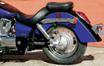 A fairly long wheelbase and the sight of a shaft drive on the left side belie the Aero's 750cc displacement.